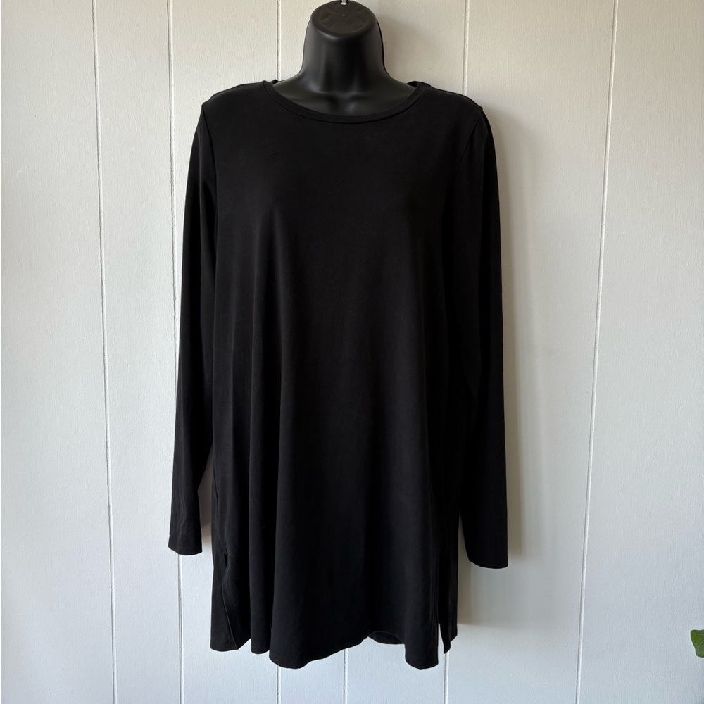 Eileen Fisher Black Long Sleeve Top | Size Small - Picture 2 of 7